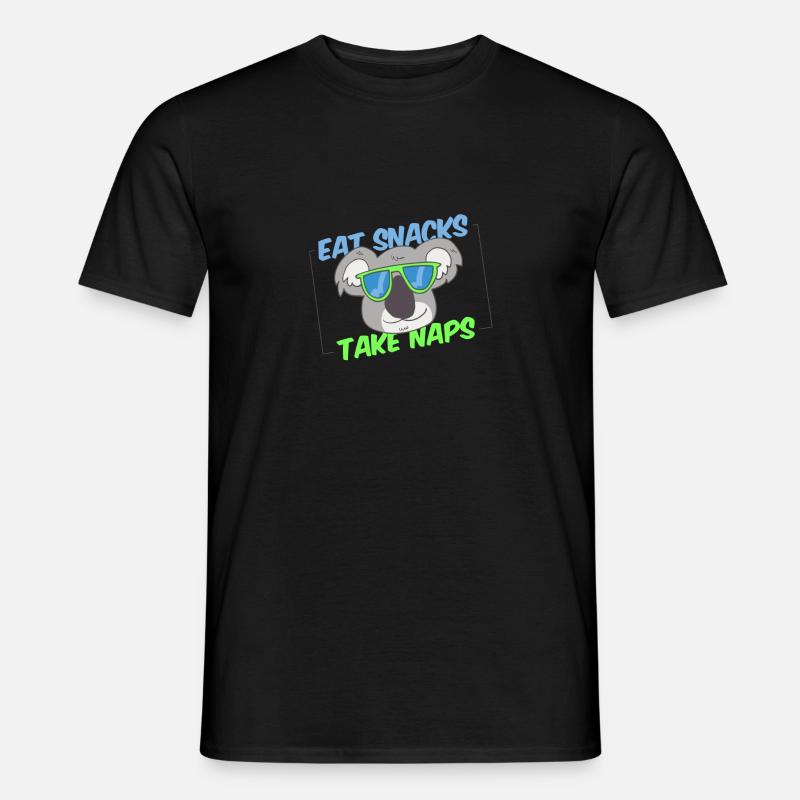 koala 4 white - Männer T-Shirt - Schwarz