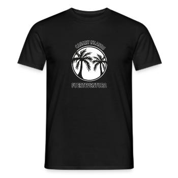 Canary Islands Fuerteventura Palm - Men's T-Shirt - black - Front - AI Model Male 178 light (178cm)