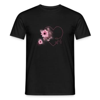 Reisen aus Herzenslust - Männer T-Shirt - Schwarz - Vorne - AI Model Male 178 light (178cm)