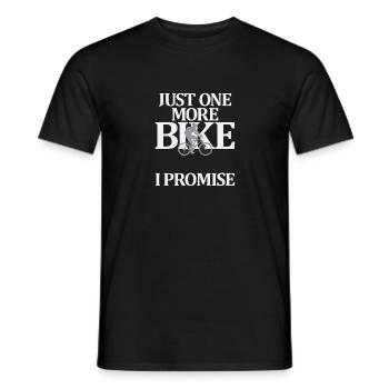 Just One More Bike I Promise - T-shirt homme - noir - Devant - AI Model Male 178 light (178cm)