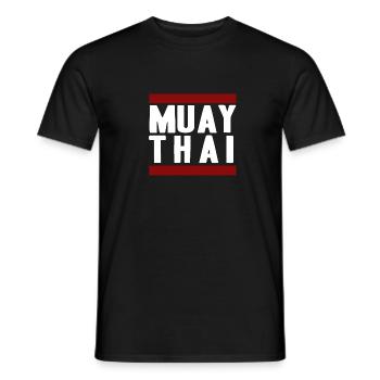 Muay Thai - Men's T-Shirt - black - Front - AI Model Male 178 light (178cm)