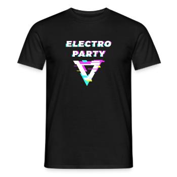 Soirée Electro - T-shirt homme - noir - Devant - AI Model Male 178 light (178cm)