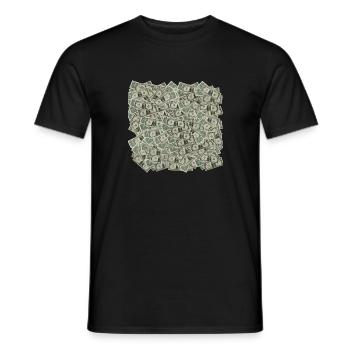 Dollar Haufen - Geschenkidee - Dollar Haufen - Männer T-Shirt - Schwarz - Vorne - AI Model Male 178 light (178cm)