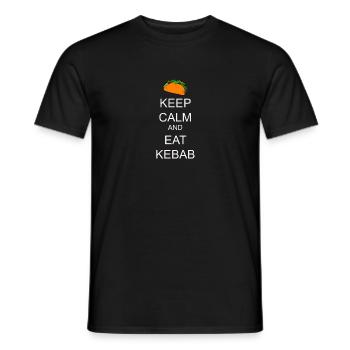 Kebab De viande de kebab - T-shirt homme - noir - Devant - AI Model Male 178 light (178cm)