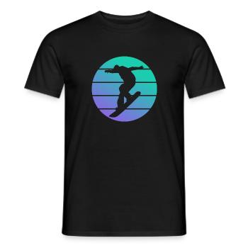 Snowboarder - Männer T-Shirt - Schwarz - Vorne - AI Model Male 178 light (178cm)