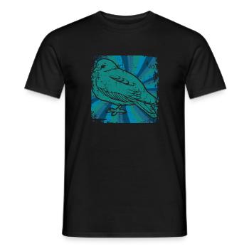 Pigeon pigeon - T-shirt homme - noir - Devant - AI Model Male 178 light (178cm)
