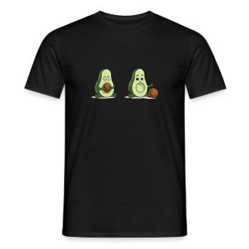 Toilettes d'avocat humour pression de merde merde fécal - T-shirt homme - noir - Devant - AI Model Male 178 light (178cm)