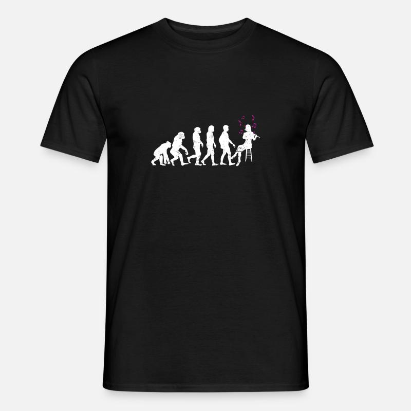 Instrument de flûte d'évolution - T-shirt homme - noir