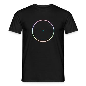 Circle and point - Men's T-Shirt - black - Front - AI Model Male 178 light (178cm)
