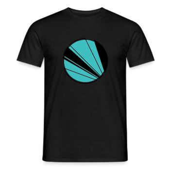 Circle, Round, Stripes, Sphere, Sport - Men's T-Shirt - black - Front - AI Model Male 178 light (178cm)