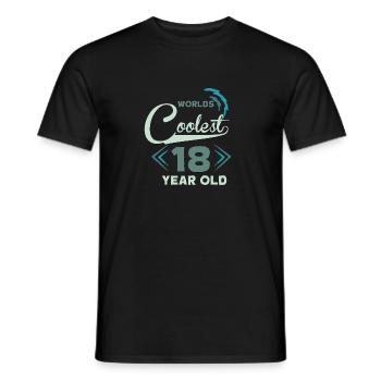 18 anniversaire - T-shirt homme - noir - Devant - AI Model Male 178 light (178cm)