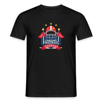 Maillot de sport • Casque de football • Cadeau - T-shirt homme - noir - Devant - AI Model Male 178 light (178cm)
