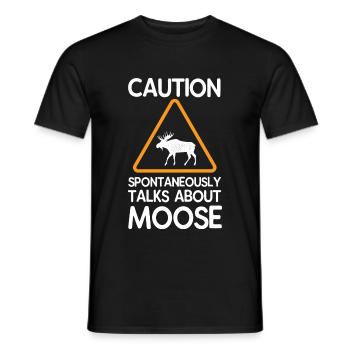 Elch - Männer T-Shirt - Schwarz - Vorne - AI Model Male 178 light (178cm)