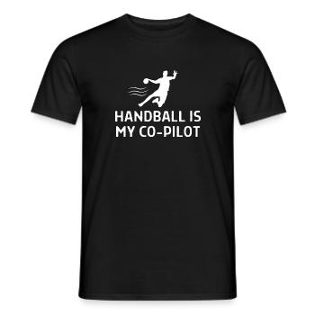 Un joueur de handball de handball dit cadeau - T-shirt homme - noir - Devant - AI Model Male 178 light (178cm)