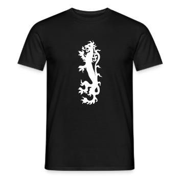 Symbols · Fantasy · Heraldry · Shapes - Men's T-Shirt - black - Front - AI Model Male 178 light (178cm)