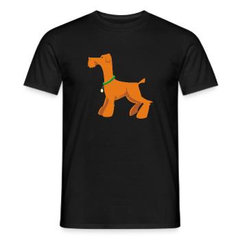 Nice, timeless design for all dog lovers - Men's T-Shirt - black - Front - AI Model Male 178 light (178cm)