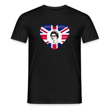 Jubilé de platine de la monarchie britannique 70e année - T-shirt homme - noir - Devant - AI Model Male 178 light (178cm)