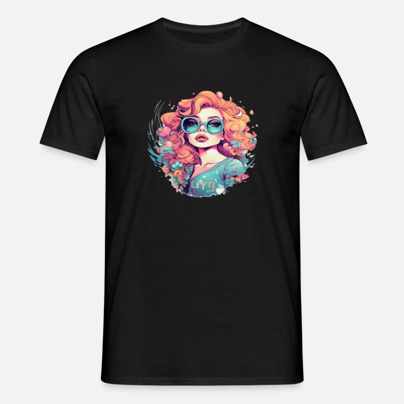 mädchenhaft 8 - Männer T-Shirt - Schwarz