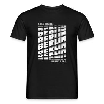 berlin kreuzberg - Männer T-Shirt - Schwarz - Vorne - AI Model Male 178 light (178cm)