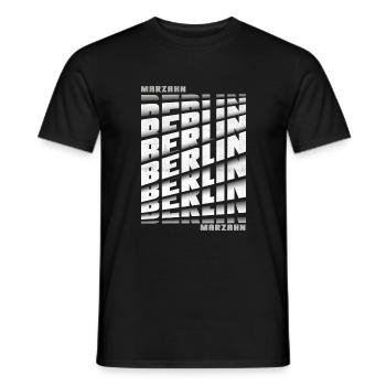 Berlin Marzahn - Männer T-Shirt - Schwarz - Vorne - AI Model Male 178 light (178cm)