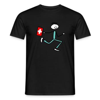 Médecin - T-shirt homme - noir - Devant - AI Model Male 178 light (178cm)