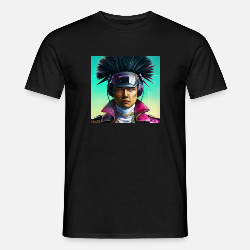 Wang - 2076 - Männer T-Shirt - Schwarz