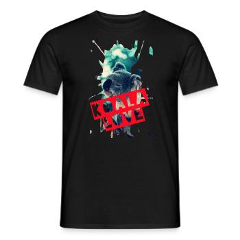 Koala bear - Men's T-Shirt - black - Front - AI Model Male 178 light (178cm)
