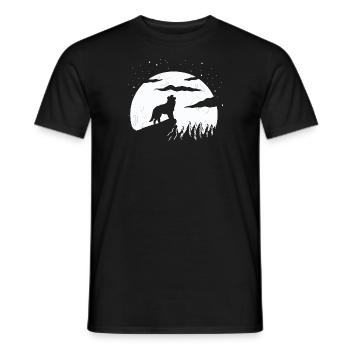 Border Collie Dog - Men's T-Shirt - black - Front - AI Model Male 178 light (178cm)