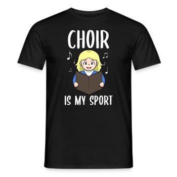 La chorale est mon guide de chorale sportive - T-shirt homme - noir - Devant - AI Model Male 178 light (178cm)
