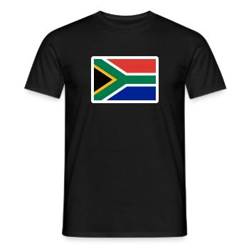 Afrique du Sud - T-shirt homme - noir - Devant - AI Model Male 178 light (178cm)