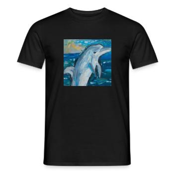 Defin - Männer T-Shirt - Schwarz - Vorne - AI Model Male 178 light (178cm)