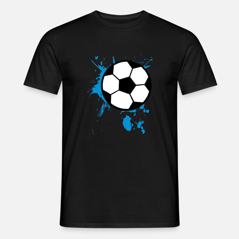 Fußball Splash 3c - Männer T-Shirt - Schwarz