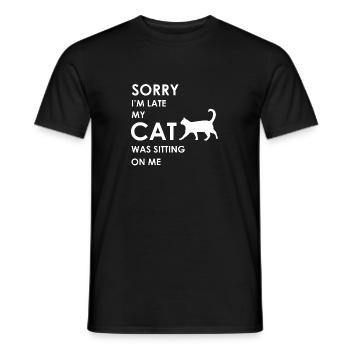 Cat, Cats, Cats Shirt, Cat Lover - Men's T-Shirt - black - Front - AI Model Male 178 light (178cm)
