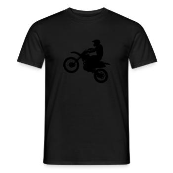 Motocross Motorrad - Männer T-Shirt - Schwarz - Vorne - AI Model Male 178 light (178cm)