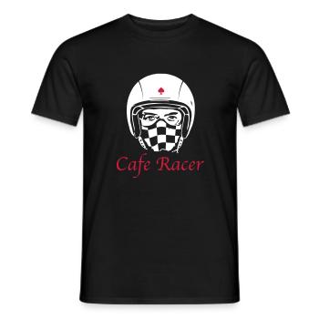 CAFE RACER Rider - Männer T-Shirt - Schwarz - Vorne - AI Model Male 178 light (178cm)