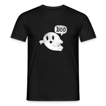 Ghost Shirt BOO Gift Ghost T-Shirt - Men's T-Shirt - black - Front - AI Model Male 178 light (178cm)