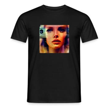 Rave Girl techno Berlin Cologne Köln LA New York - Männer T-Shirt - Schwarz - Vorne - AI Model Male 178 light (178cm)