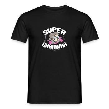 Super Grandma - Männer T-Shirt - Schwarz - Vorne - AI Model Male 178 light (178cm)