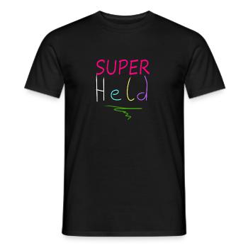 super-héros - T-shirt homme - noir - Devant - AI Model Male 178 light (178cm)