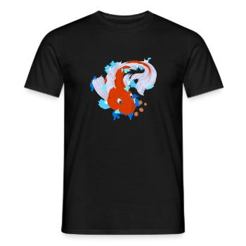 Koi Karpfen - Männer T-Shirt - Schwarz - Vorne - AI Model Male 178 light (178cm)