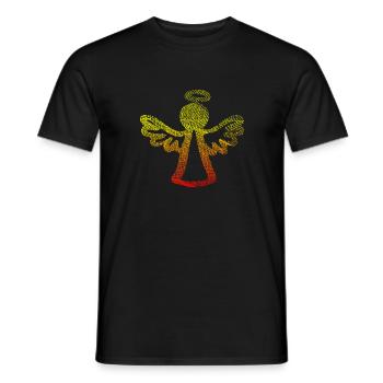Weihnachten Christkind Engel - Männer T-Shirt - Schwarz - Vorne - AI Model Male 178 light (178cm)