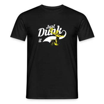 Dunk basketball t-shirt gift - Men's T-Shirt - black - Front - AI Model Male 178 light (178cm)