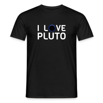 Ich liebe Pluto - Männer T-Shirt - Schwarz - Vorne - AI Model Male 178 light (178cm)