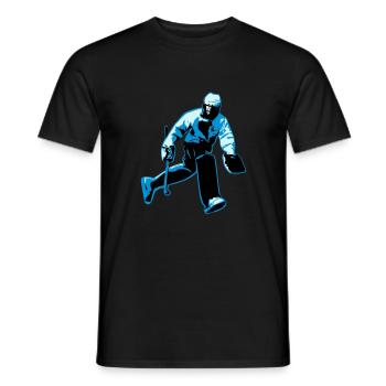 Feldhockey-Torwart - Männer T-Shirt - Schwarz - Vorne - AI Model Male 178 light (178cm)