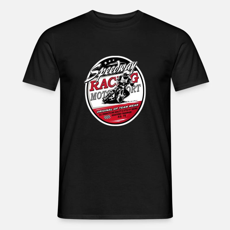 Speedway Racing_AAA - Männer T-Shirt - Schwarz