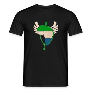 Sierra Leone - Männer T-Shirt - Schwarz - Vorne - AI Model Male 178 light (178cm)