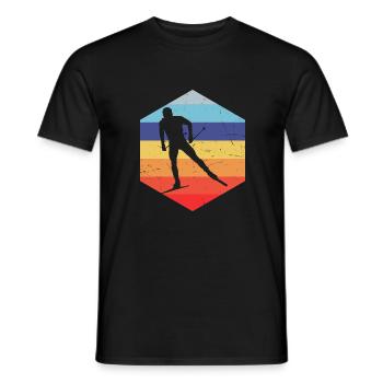 Ski de fond Ski de fond classique Ski de fond classique - T-shirt homme - noir - Devant - AI Model Male 178 light (178cm)