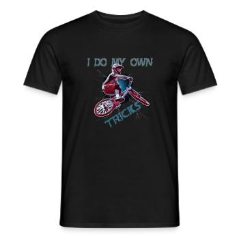 Cool BMX eigene BMX Tricks und Stunts - Männer T-Shirt - Schwarz - Vorne - AI Model Male 178 light (178cm)