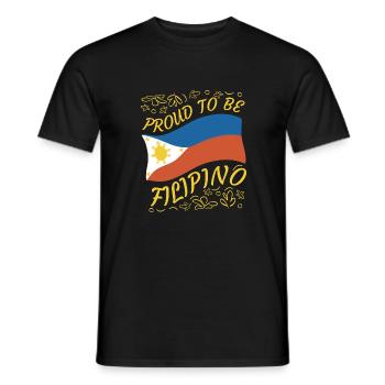 Philippines Sun Pride Drapeau philippin I Cadeau - T-shirt homme - noir - Devant - AI Model Male 178 light (178cm)