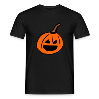 Halloween Pumpkin - Men's T-Shirt - black - Front - AI Model Male 178 light (178cm)